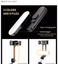 theKiteco. Selfie Stick Tripod with Detatchable LED Light, Long Selfie Stick with Stable Tripod Stand 110cm Reinforced Selfie Stick Tripod with Detatchable Fill Light Compatible with All Smart Phones